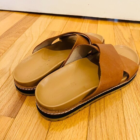 MADEWELL The Dayna Lugsole Slide Sandal in Leather Size 7.5 in EUC - Picture 8 of 16
